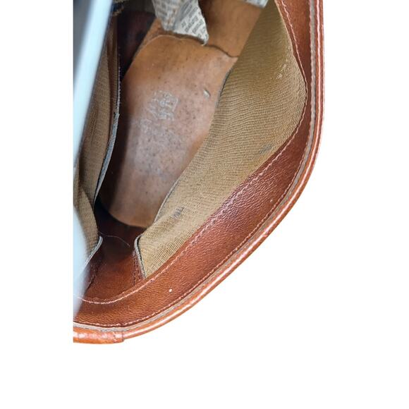 Vintage Hy-Test Tufgum Side-Zip Western Ankle Boots Brown Leather Men’s 10 XE - Picture 9 of 11